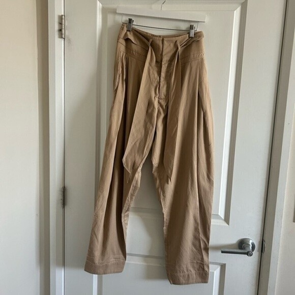 REVOLVE Divine Heritage Pants High Rise Trousers Khaki S New - Picture 1 of 13
